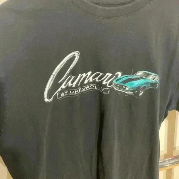 Newport Blue Chevrolet Camaro T-shirt Men’s Black Size Large - Picture 4 of 7